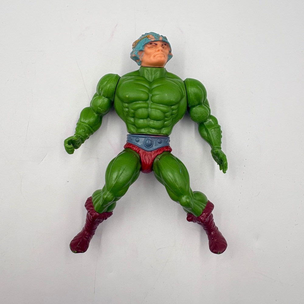 Mattel MOTU Man at Arms Action Figure 5.5" Green Vintage 1981 Taiwan Good